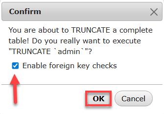 Truncate Table