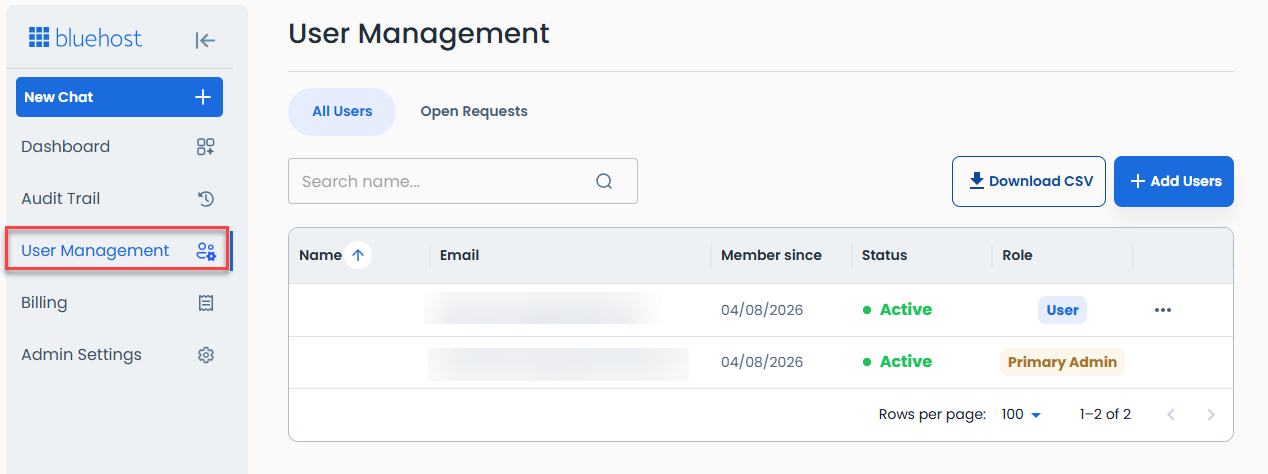 User Management