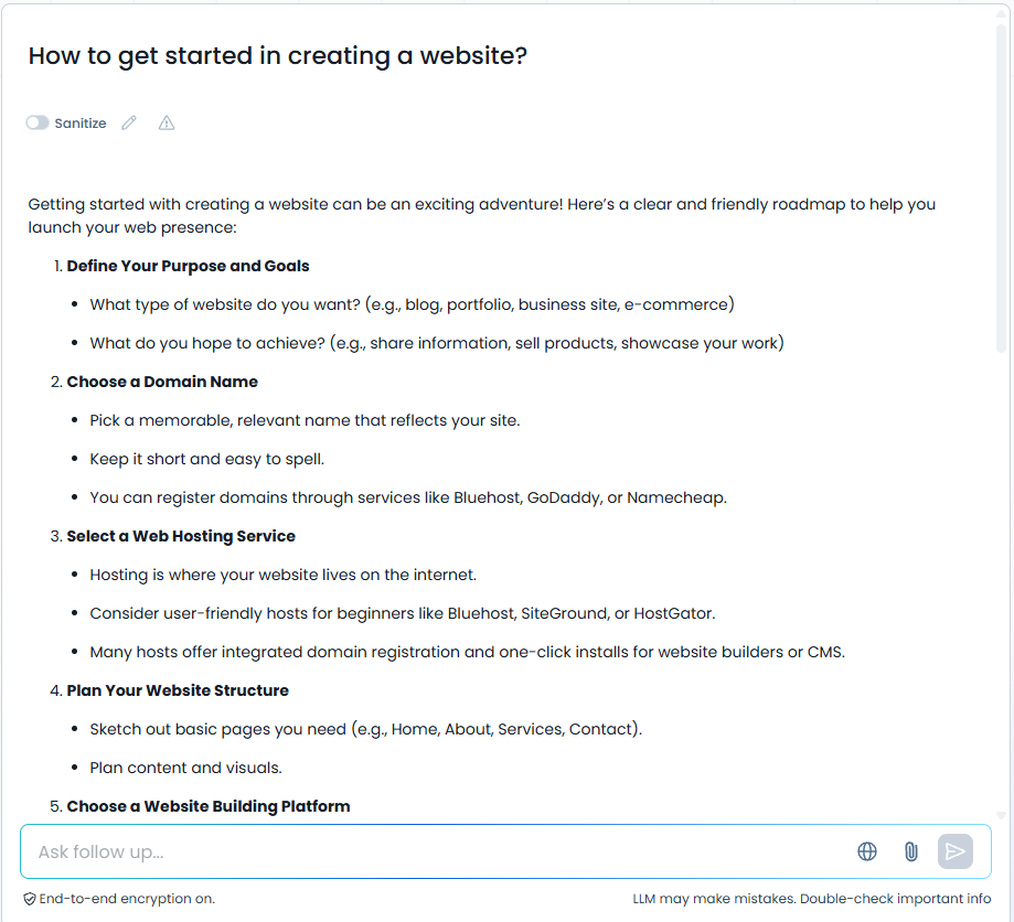 Chat Sample with AI