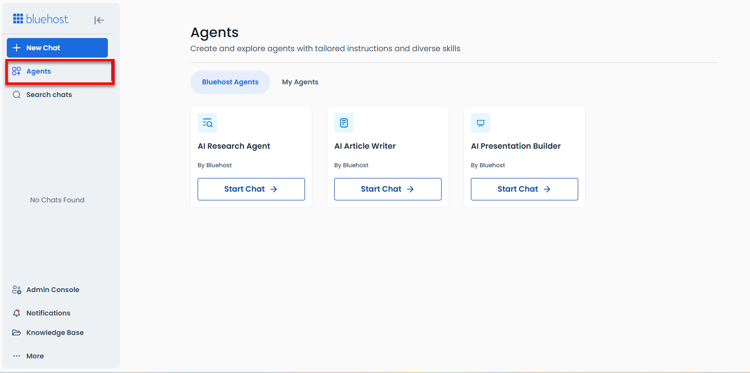 AI All-Access - Agents tab