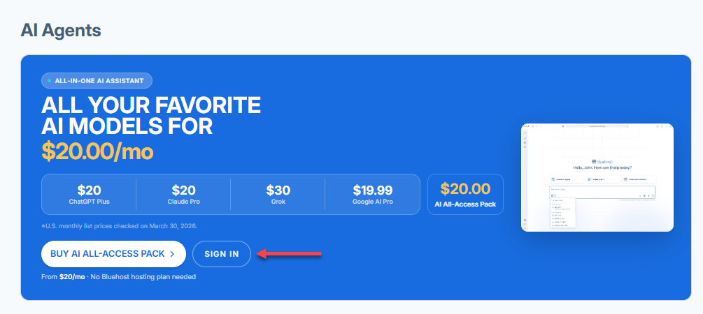 BH Portal - AI Agent - Sign In