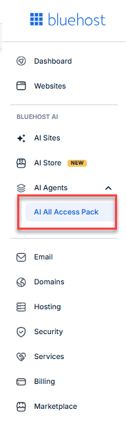 All Access pack tab