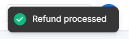 AI Store - Refund Processed - Orders tab