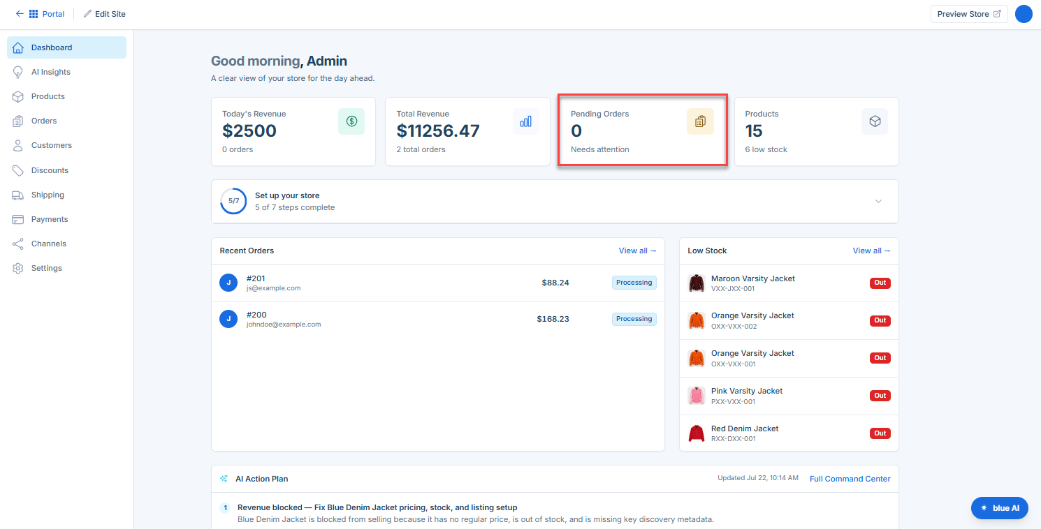 Pending Orders