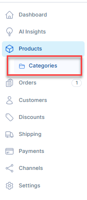 Categories- Tab