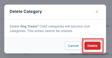 Delete Category