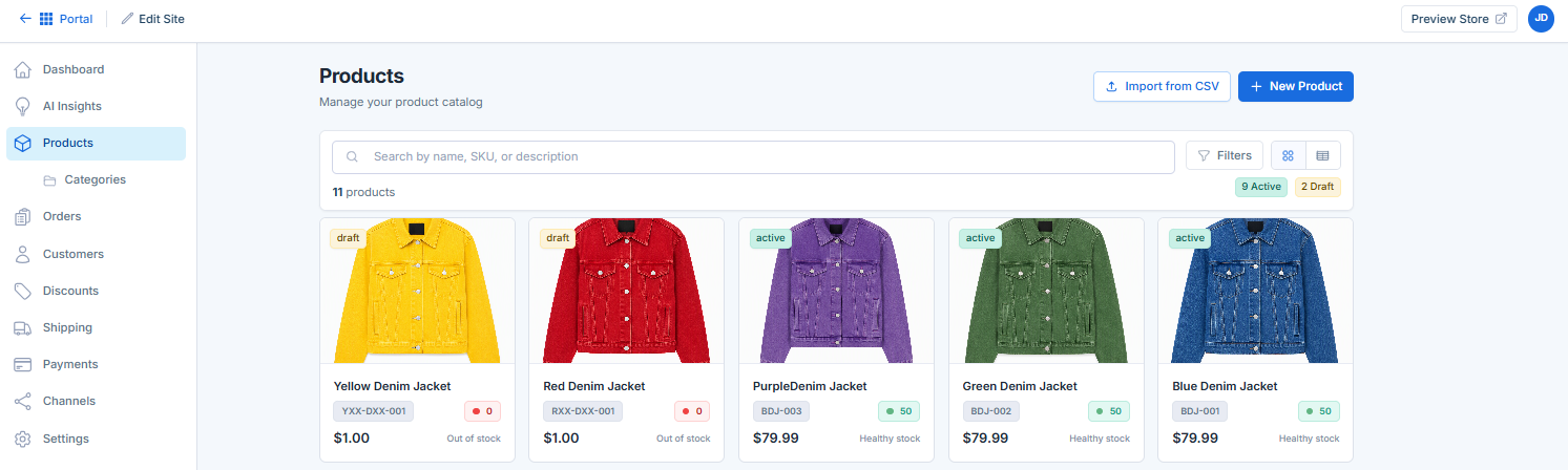 Existing product