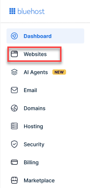 BH Portal Websites tab