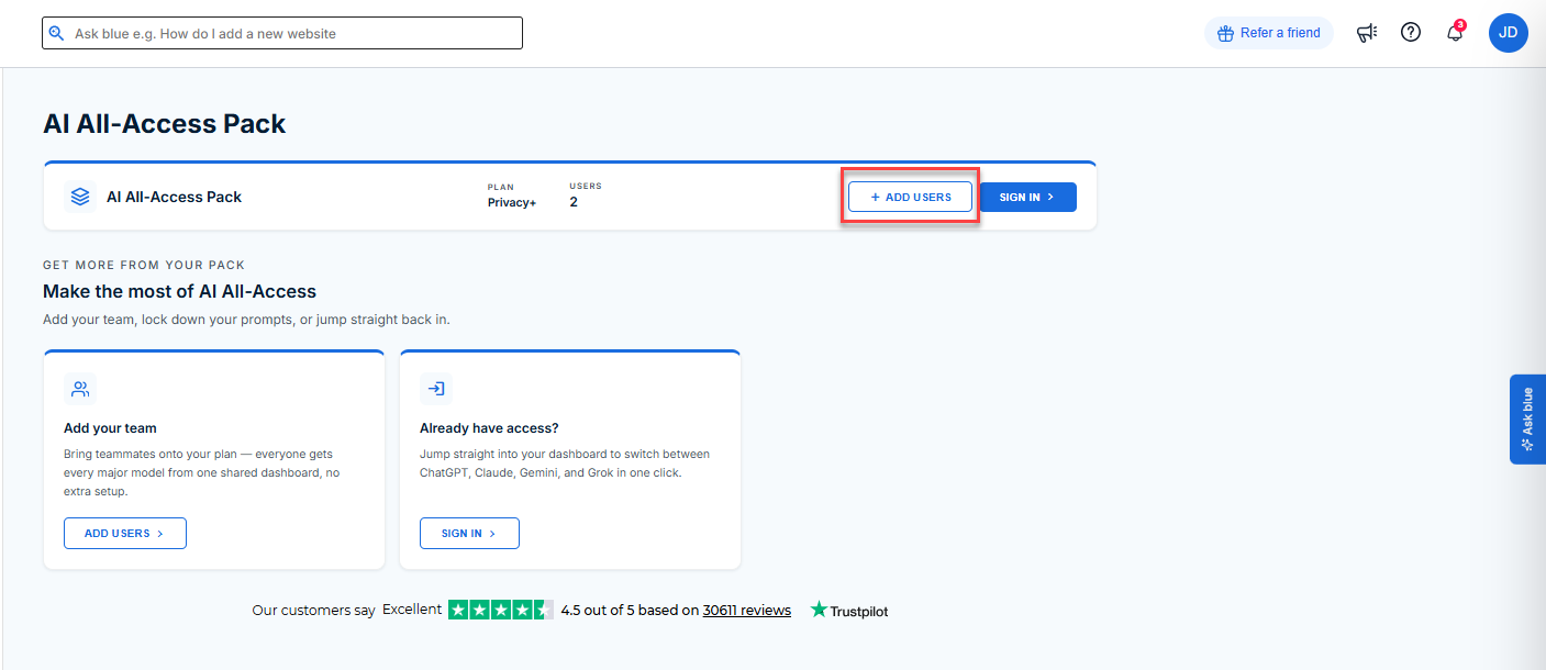 Add users