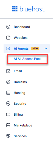 AI All-Access Pack tab