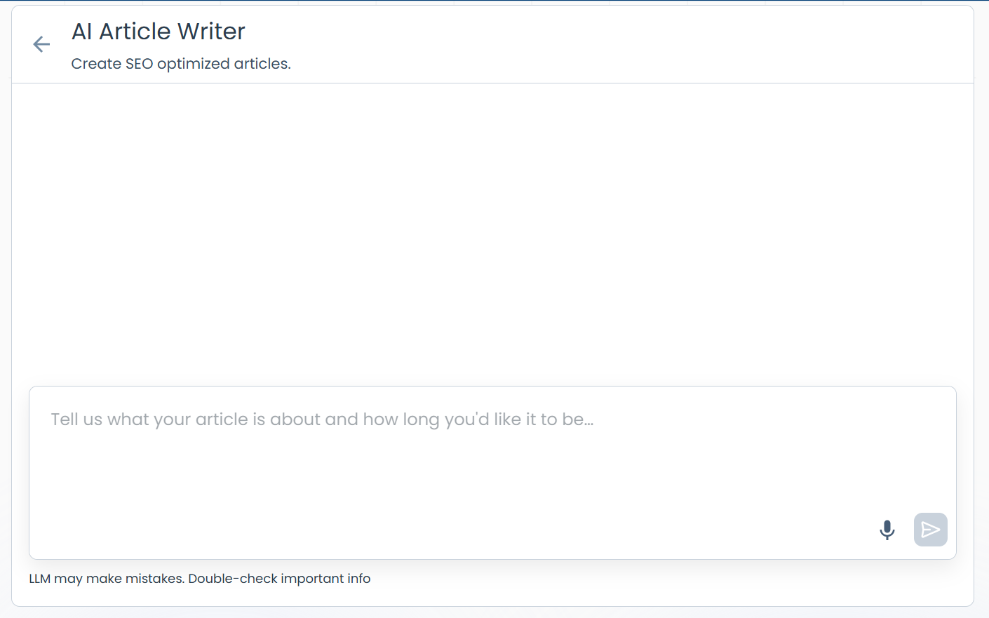 BH AM - AI Article Writer Box