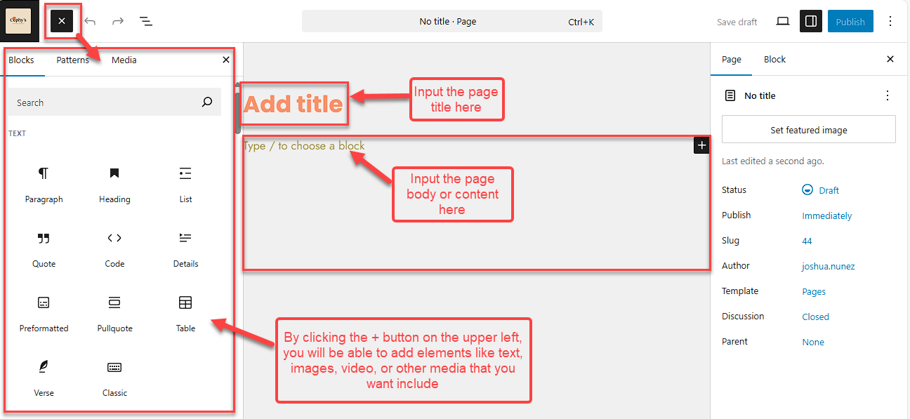 wordpress-newpage