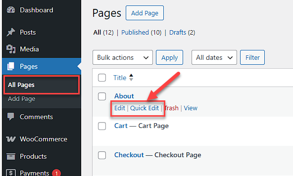 wordpress-edit-page