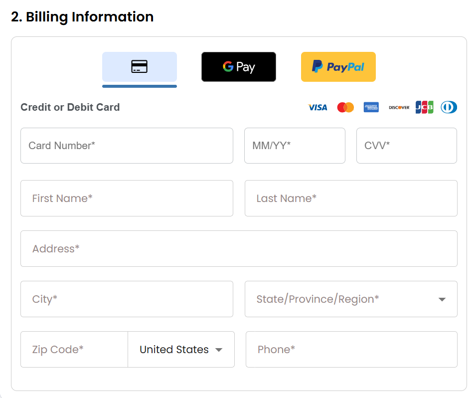 AI All-Access Pack - Billing information