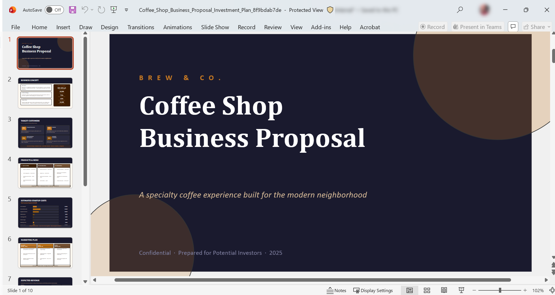 AI Presentation Builder - Open the presentation
