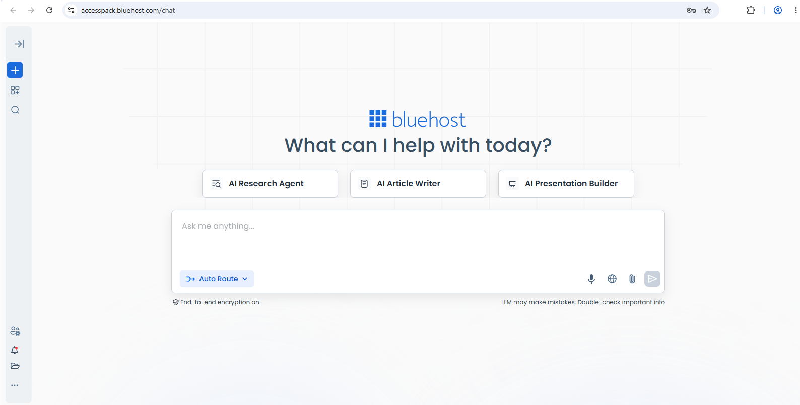 Chat with AI agent