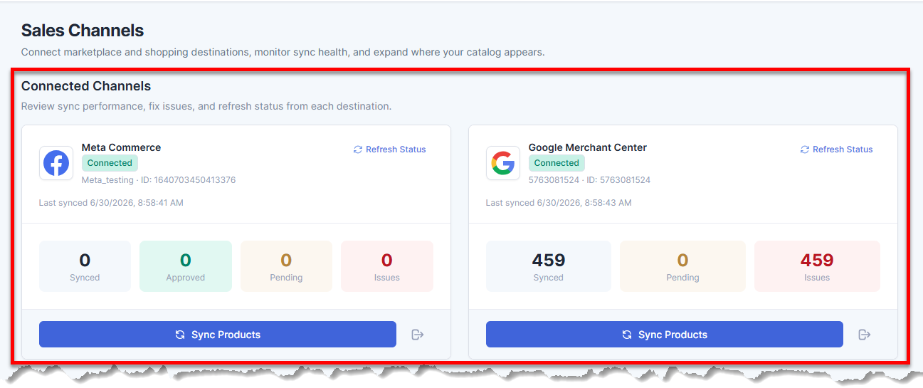 Bluehost AI Store - Sales Channels