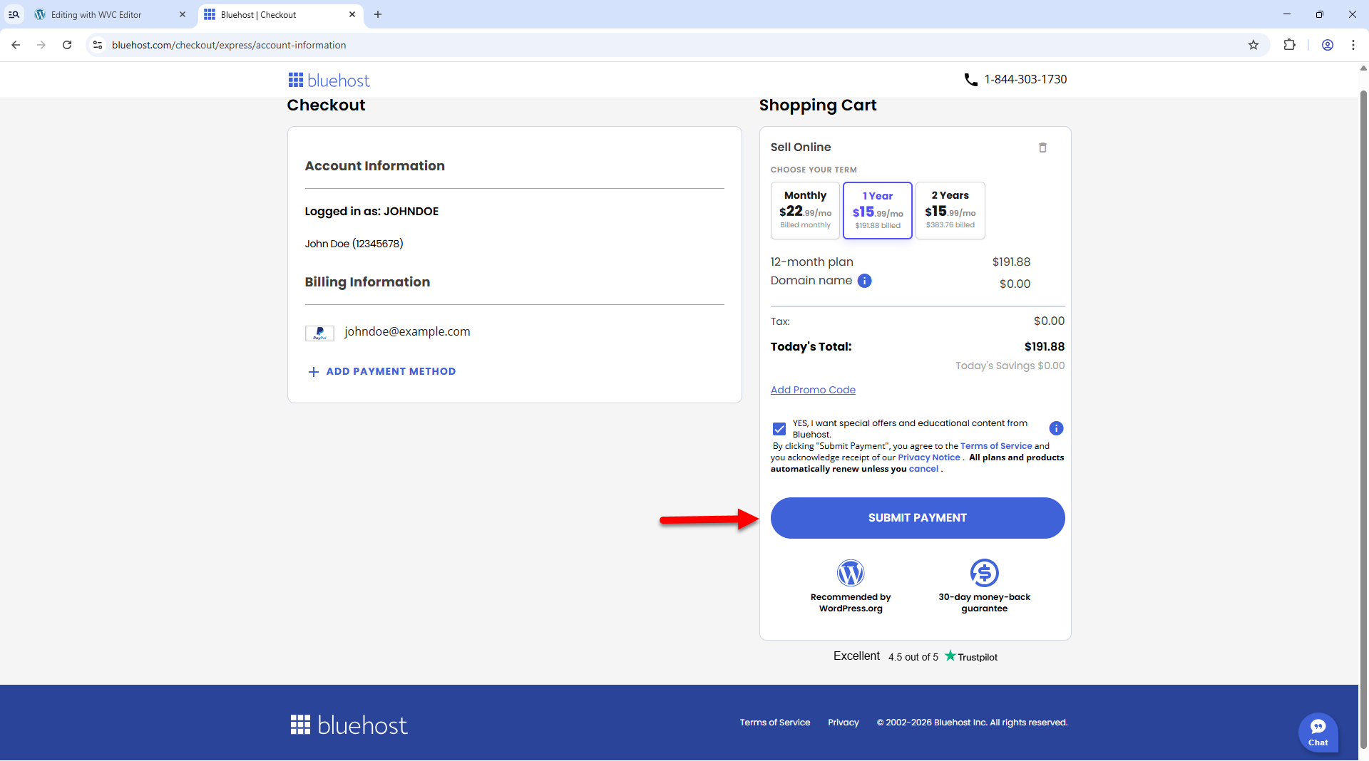 AI Store - Submit Payment
