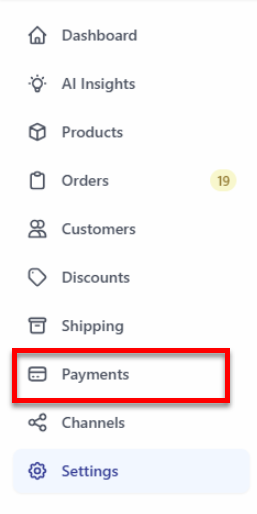 Bluehost AI Store - Payments tab