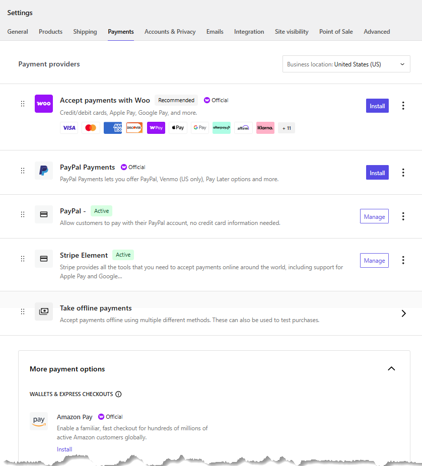 AI Store - WooCommerce - Set up additional payment options