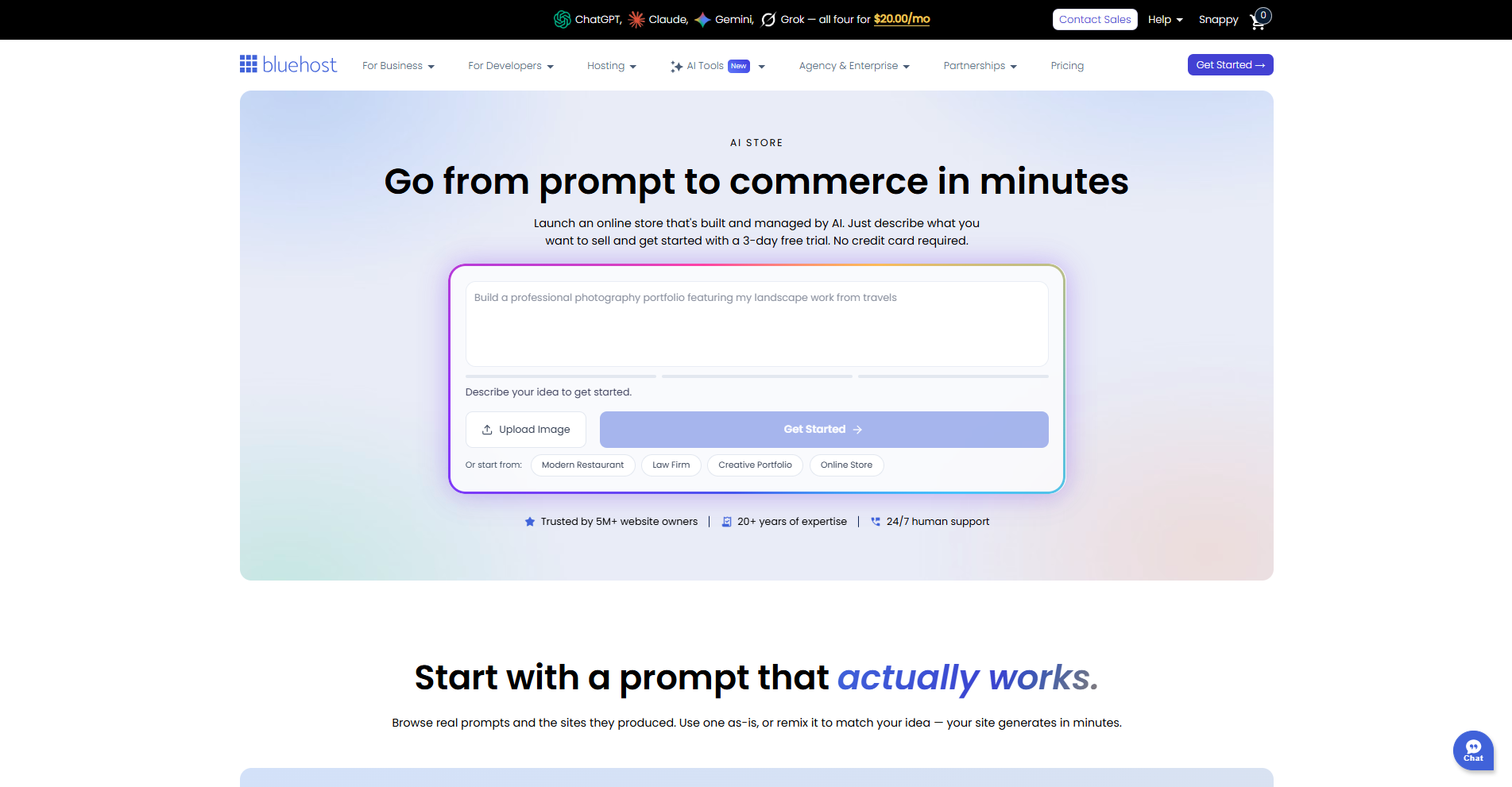 AI Store - Enter a prompt