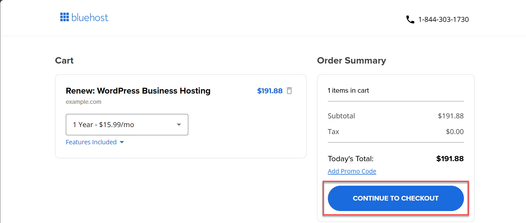 Renewal Center - Cart