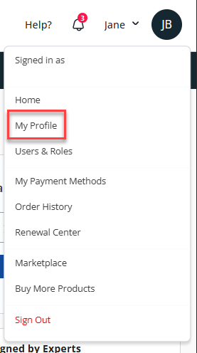 Account Manager - My Profile