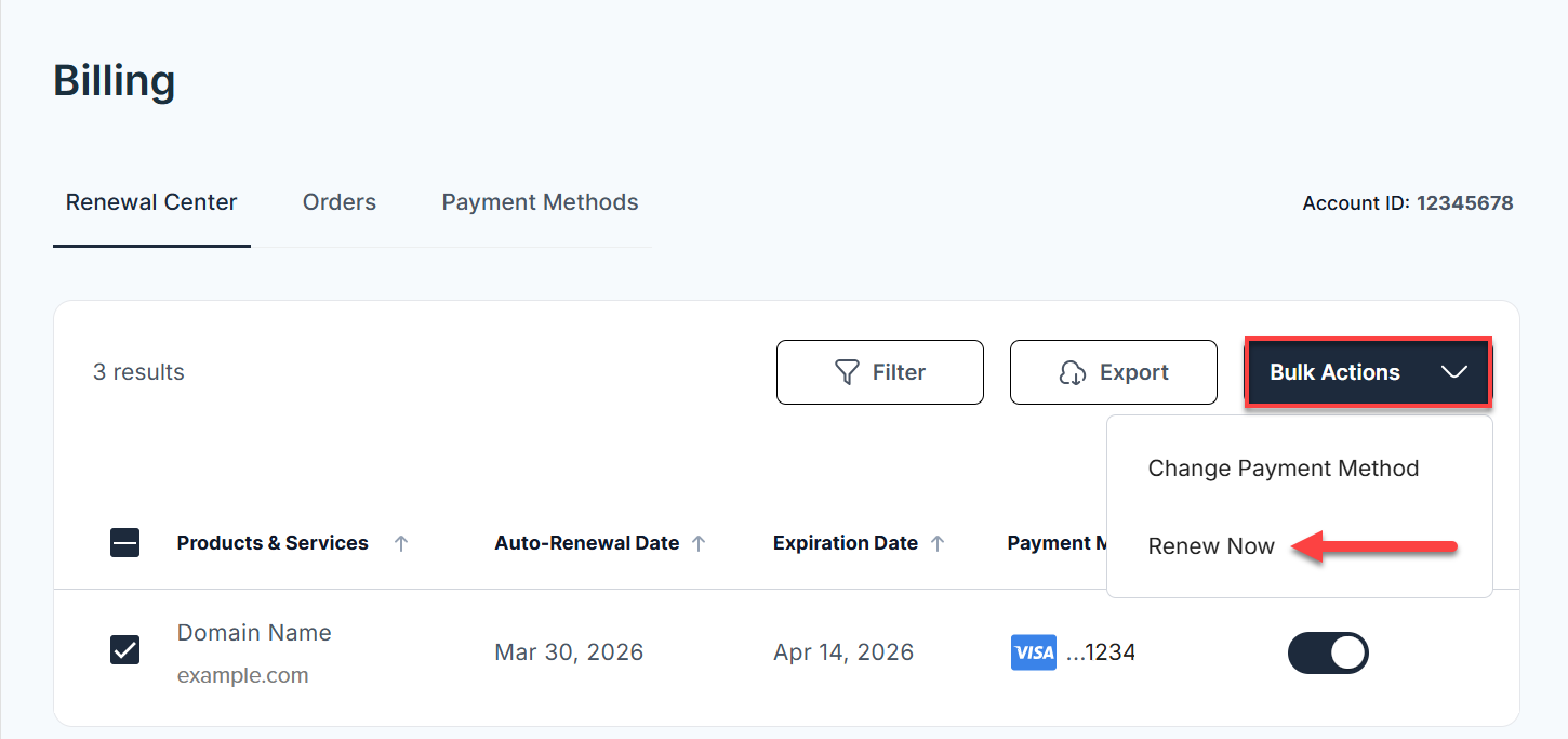 Renewal Center - Renew Now
