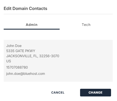 Select Admin or Tech tab