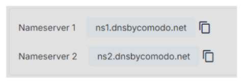 Domains tab - DNS tab - Premium DNS nameservers migrated over
