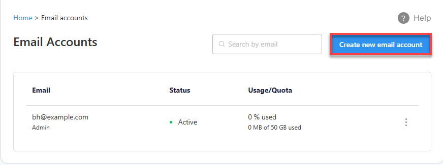 Professional Email Create new email accounts