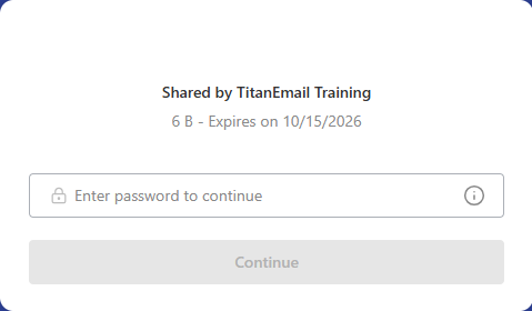 Professional Email Drive Password Protected