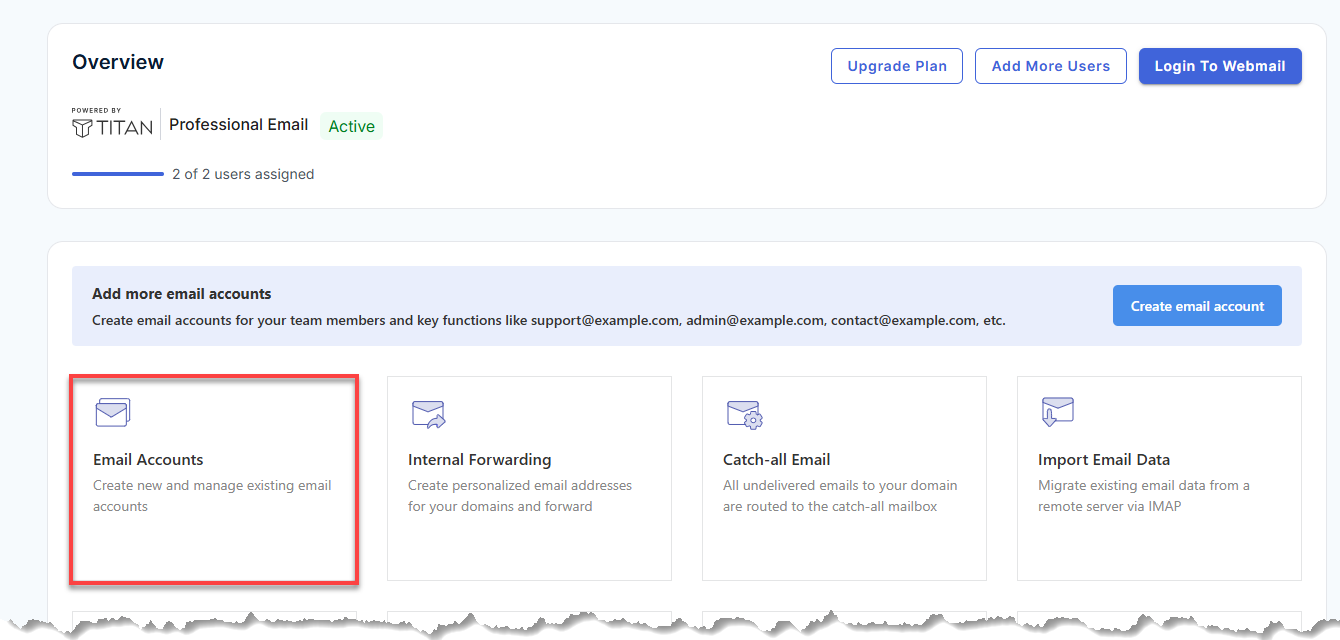 Professional Email - Email Accounts