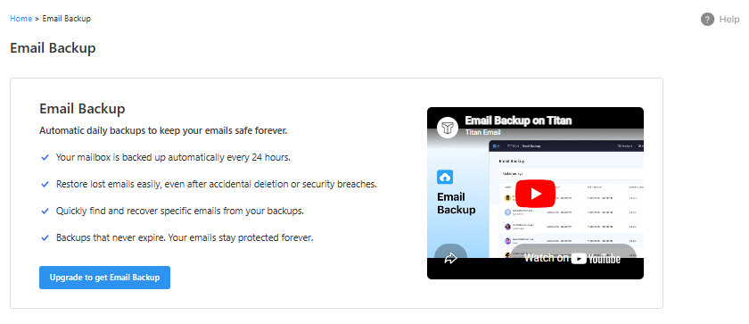Professional Email - Email Backup