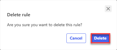Professional Email - Delete Rules