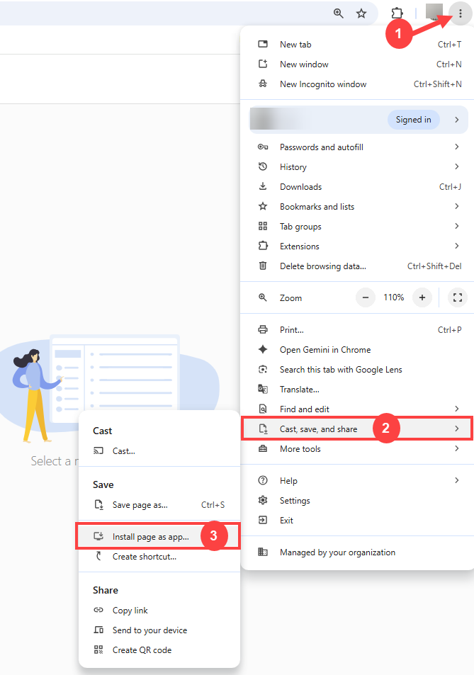 BH AM - Professional Email - Chrome - Install Page as App