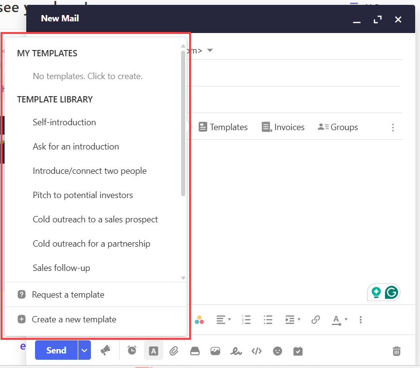 BH AM - Professional Email - Templates List