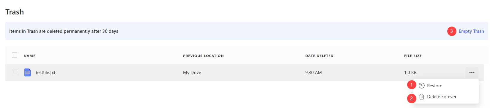 BH AM - Titan Drive - Trash Options