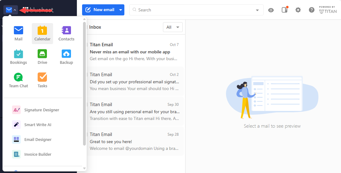 Titan Webmail Switch apps icon