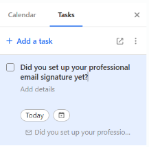 Titan Webmail - Tasks - Task Card