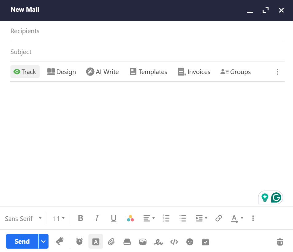 Professional Email Webmail - New Mail