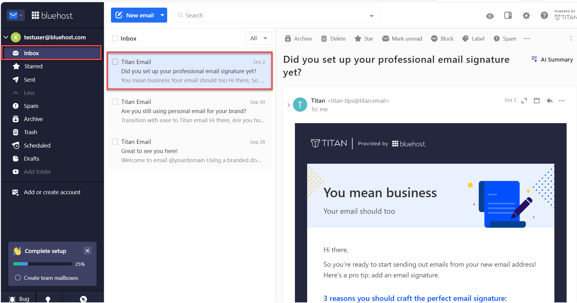 Titan Webmail - Task