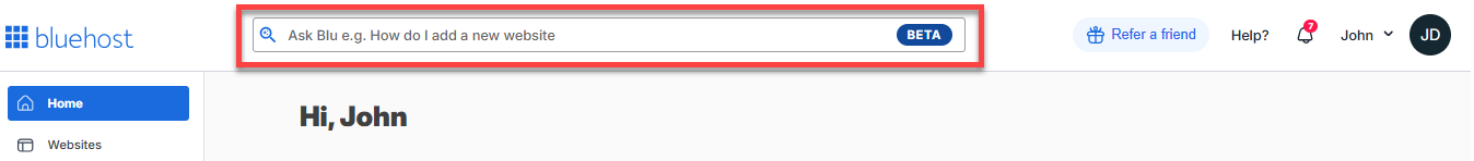 Account Manager - Spotlight Search - Ask Blu