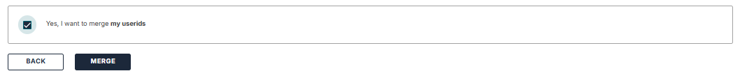 Confirm merging of User IDs