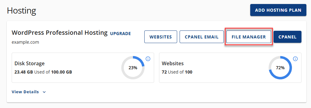 Hosting - File Manager