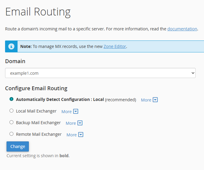 Email routing