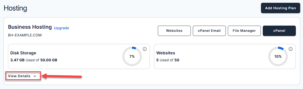 Manage Keys under Server Information in the Hosting tab the Bluehost Account Manager