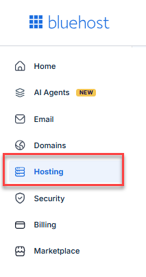 Hosting tab