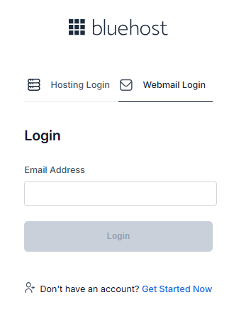 Webmail Login - Enter email address