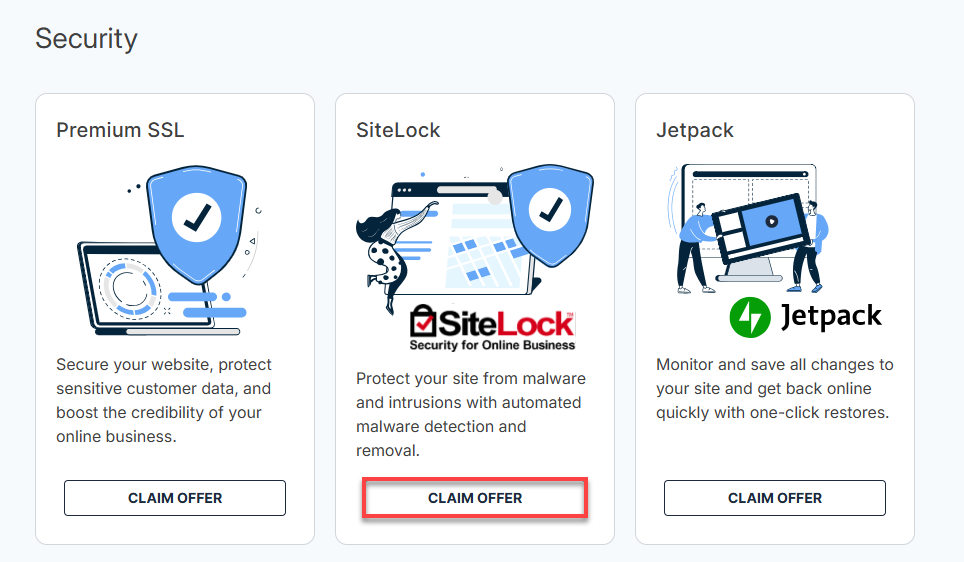 Marketplace - Security - SiteLock